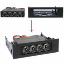 3.5" to 5.25" Drive Bay Computer PC Case Adapter Mounting Bracket USB Hub Floppy