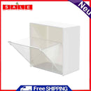 Wall Mounted Storage Box Transparent Adhesive Sundries Organizer Holder Racks