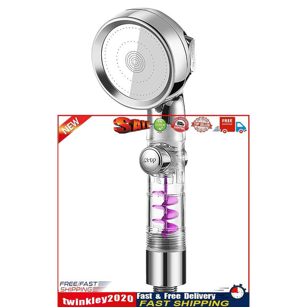 High Pressure Shower Heads Handheld Turbo Fan Spray Shower Head Nozzle (B) Newly