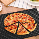 Silicone Mat Barbecue Grill Pad Pizza Baking Tray Kitchen Tools (Black)