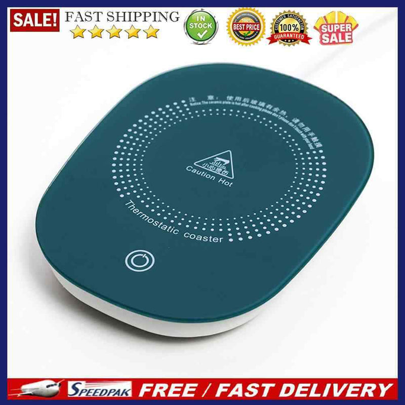 55-Degree Thermostatic Cup Heated Coaster USB Powered Mug Heating Warmer Coaster
