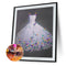 Special Shaped 5D Kit White Wedding Dress Diamond Painting Craft (YXC021)
