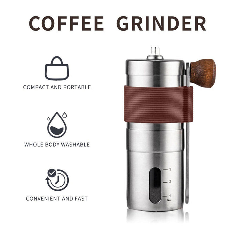 Portable Hand Coffee Grinder Stainless Steel Grain Coffee Beans Grinding Machine