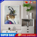 Cat Pattern Oil Paint By Numbers Kit Frameless Drawing Picture Wall Decor