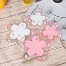 Cup Mats Bowl Pad Non-slip Coasters Cherry Blossom Heat Insulation Mat