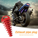 Motorcycle Exhaust Pipe Air-bleeder Plug Muffler Wash Plug Small (Red) Newly
