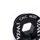 VXM MTB Bike Crankset Screw Aluminum Axis Dustproof Bolts Cover (M18 Black)