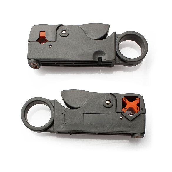 Coaxial Rotary Stripper Cable Cutter Pliers Wire Stripping Crimping Tools