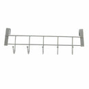 5 Hooks Over Door Home Bathroom Kitchen Coat Towel Rack Holder Hanger P3E7