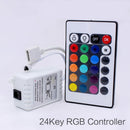 5x 24Key LED RGB Controller DC12V IR Remote Controller for LED Strip Lights