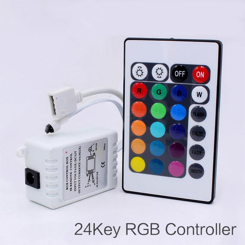 5x 24Key LED RGB Controller DC12V IR Remote Controller for LED Strip Lights