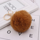 Key Ring Rabbit Hair Ball Pendant Fluffy Bag Charms Bunny Keychain for Women