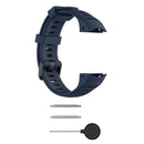 Silicone Watchband Bracelet Strap w/Buckle for Garmin Instinct (Navy Blue) Newly