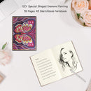 DIY Butterfly Special Shaped Diamond Painting 50 Pages A5 Sketchbook Crafts