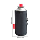 Long Gas Canister Cover Outdoor Camping Fuel Cylinder Tank Case (Black) Newly