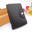 Solid Color 12 Slots Card Holder Wallet Women Men Business Cards Bags (5)