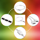 4Pin Splitter 1 to 2 Connector for LED RGB Strip Light + 3pcs 4pin Plugs Newly