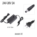 AC to DC Adapter 24-36V 2A Adjustable Power Supply Speed Controller(US)