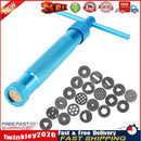 DIY Craft Pottery Clay Extruder Fondant Cake Slime Gun Modeling Tool(Blue) Newly