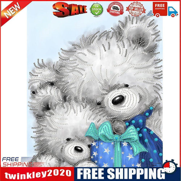 5D DIY Cartoon Bear Present Part Special Drill Diamond Painting (YXC064)