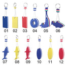 Sea Sailing Fishing Keyring Pool Parts Water Floating Keychain Key Pendant