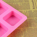 4 Cubes Silicone Muffin Mold Square Cupcake Tray Cake Baking Decorating Ice L6Q8
