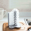 Rotating Brush Bottle Glass Scrubber Sink Suction Cup Tool Base Kitchen Cl hot.