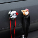 Towel Rack Wall Hanger Punch-free USB Cable Hanger Plastic Mini Car Hook Cute