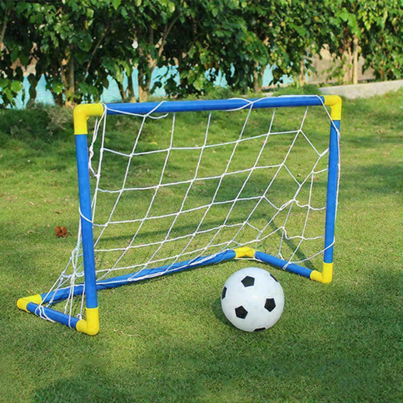 INDOOR OUTDOOR KIDS CHILD FOOTBALL SOCCER SPORT GAME POST P1L3 PUMP GOAL R5E0