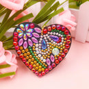 5pcs DIY Full Drill Diamond Painting Key Ring Love Bag Pendant Keychain Gift