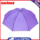 5pcs Head Umbrella Anti-Rain Fishing Anti-Sun Umbrella Hat (C)
