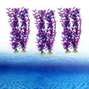 33cm Fish Tank Aquarium Ornament Purple Water Toyply Pet Grass Re E7V5 R0I4