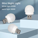 USB Plug Lamp Computer Mobile Power Charging USB Night Light (4pcs-White) Newly