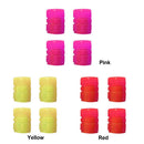 4pcs Luminous Tire Cap Tire Stem Cap Rim Stem Covers for Motorcycles (Yellow)