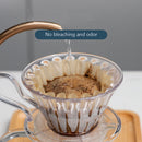 50pcs Pour Over Wave Coffee Drip Filter Paper for Coffee Maker (1-2 Cup)