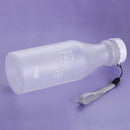 Candy Colors Unbreakable Frosted Plastic Kettle 550mL Water Bottle (White) Newly