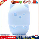 Silicone Beauty Sponge Storage Box Egg Stand Powder Holder (Light Blue) Newly