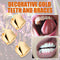 #A 3pcs Single Tooth Grillz Food Grade Tooth Clips Veneers Teeth Braces Oral Bea