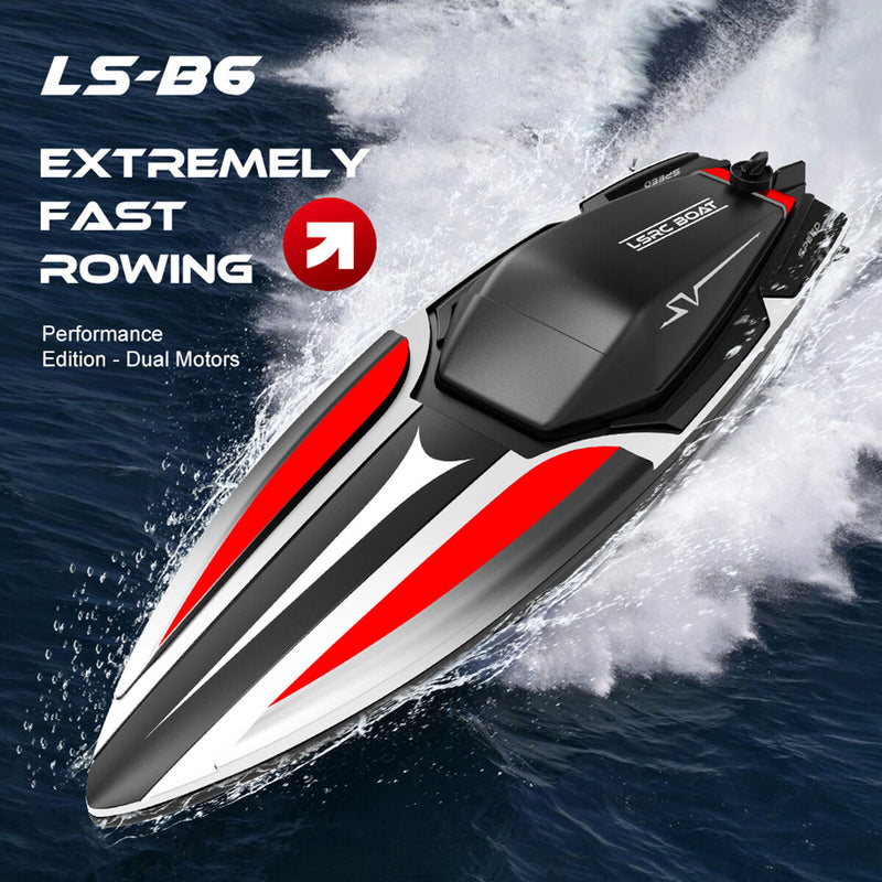 LS/RC B6 2.4G RC Bait Boat Remote Control Fishing Finder Ship w/ 3 Battery