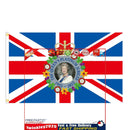 Polyester Giant England Flag Hanging Banners with Queen Elizabeth II (B) Newly