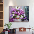 5D DIY Full Square Drill Diamond Painting Flower Pattern Mosaic Kit Home Cr