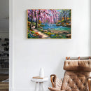 5D DIY Full Square Drill Diamond Painting River Tree Cross Stitch Embroidery Kit