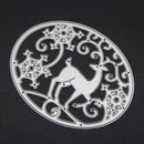 Christmas Deer Oval Cutting Die Stencil Embossing Scrapbooking Album Craft