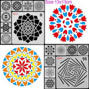 Stamp Layering Stencils Mandala Auxiliary Painting template Scrapbooking