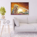 5D DIY Part Drill Diamond Painting Merlion Rhinestone Newly