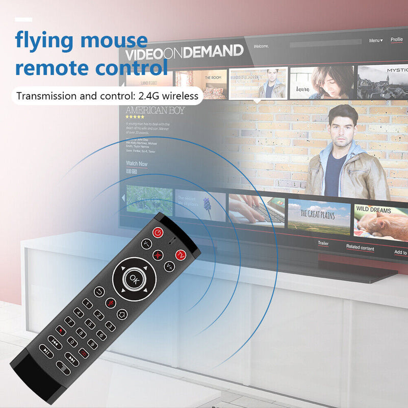 T1 Pro 2.4G Wireless Air Mouse Gyro Remote Control Voice for Android TV Box