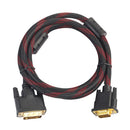 DVI-I 24+5 Turn To VGA Connect Wire Cable Male to Male Video Line 4.6ft.