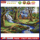 Full Cross Stitch 11CT DIY Forest House Printed Embroidery Craft Home Decorat
