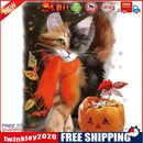 Pumpkin Cat Full Round Drill Mosaic Rhinestone Handmade Home Art Pictures