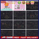 10pcs DIY Fruit Series Scratch Art Doodle Scraping Painting Puzzle Drawing